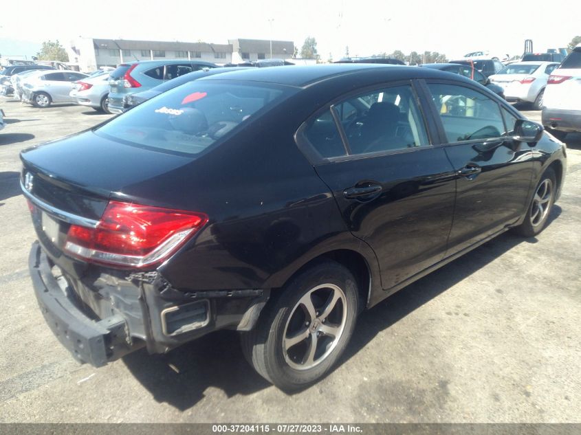 2015 HONDA CIVIC SEDAN SE - 19XFB2F70FE707569
