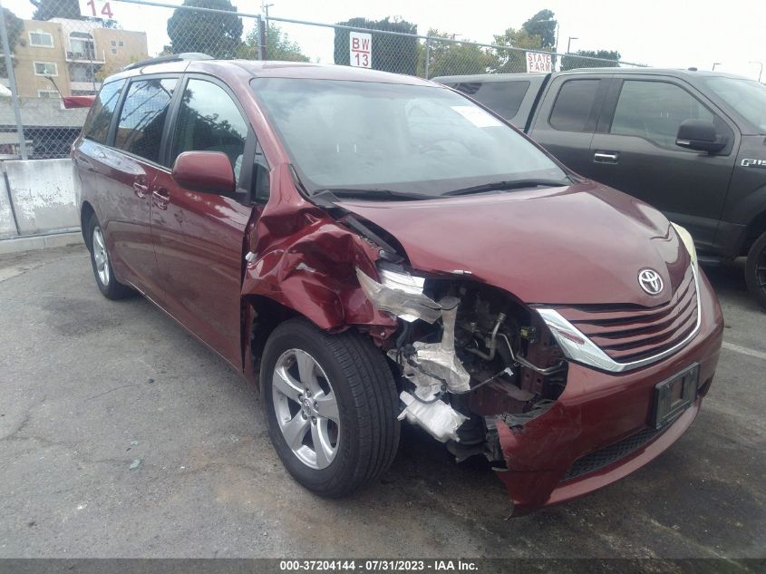 2016 TOYOTA SIENNA LE - 5TDKK3DC3GS733563