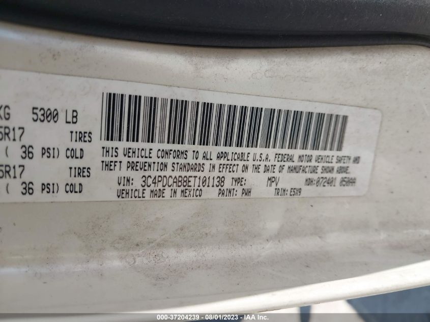 2014 DODGE JOURNEY AMERICAN VALUE PKG - 3C4PDCAB8ET101138