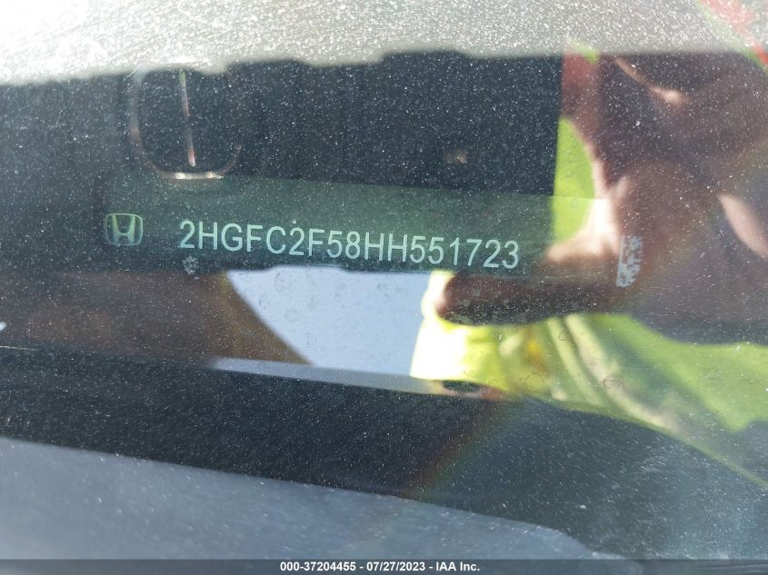 2017 HONDA CIVIC SEDAN LX - 2HGFC2F58HH551723