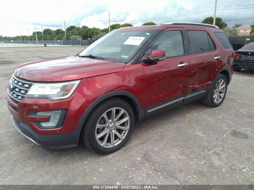 VIN 1FM5K7F83HGC06434 2017 FORD EXPLORER LIMITED