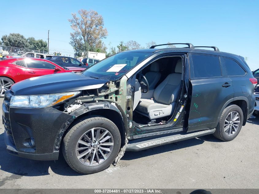 VIN 5TDKZRFH8JS533499 2018 TOYOTA HIGHLANDER SE/XLE