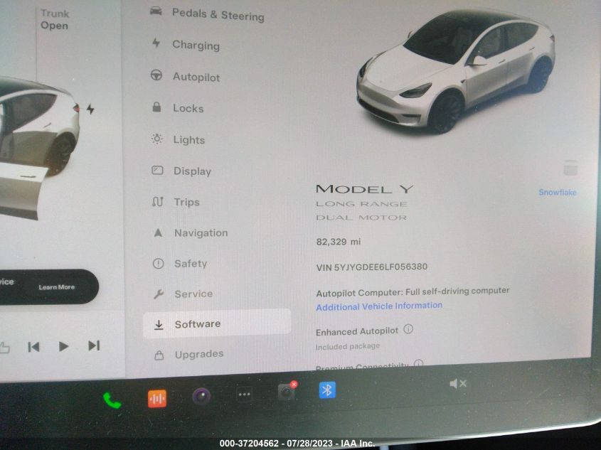 2020 TESLA MODEL Y LONG RANGE - 5YJYGDEE6LF056380