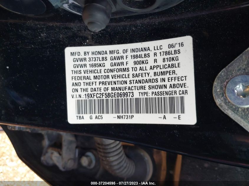 2016 HONDA CIVIC SEDAN LX - 19XFC2F58GE069973