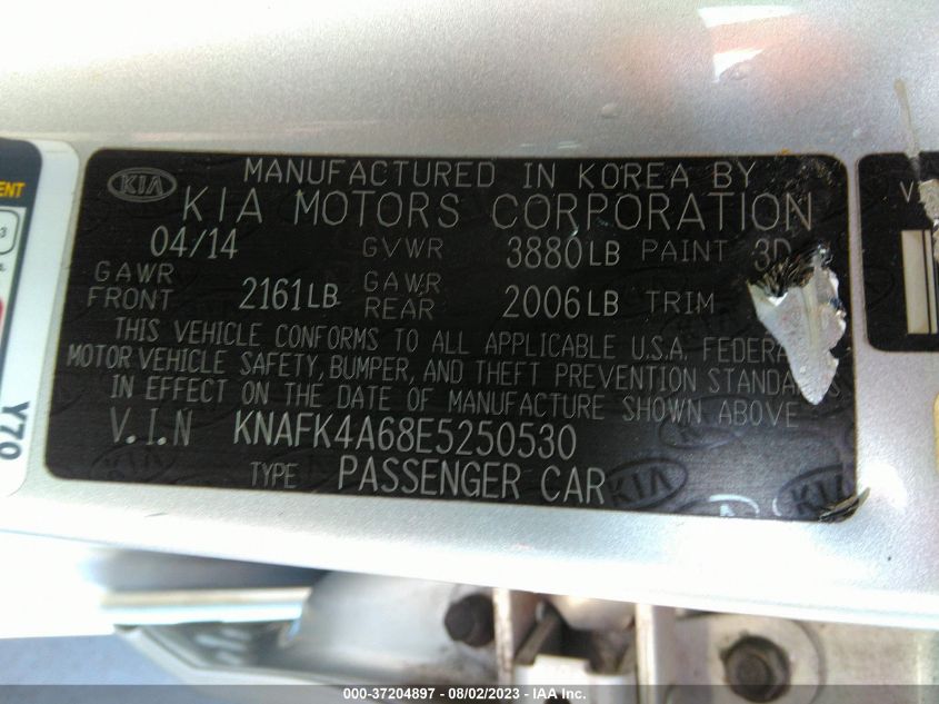 2014 KIA FORTE LX - KNAFK4A68E5250530