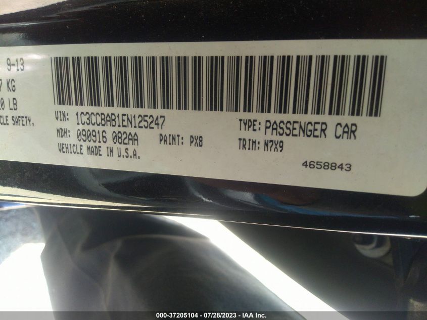2014 CHRYSLER 200 LX - 1C3CCBAB1EN125247