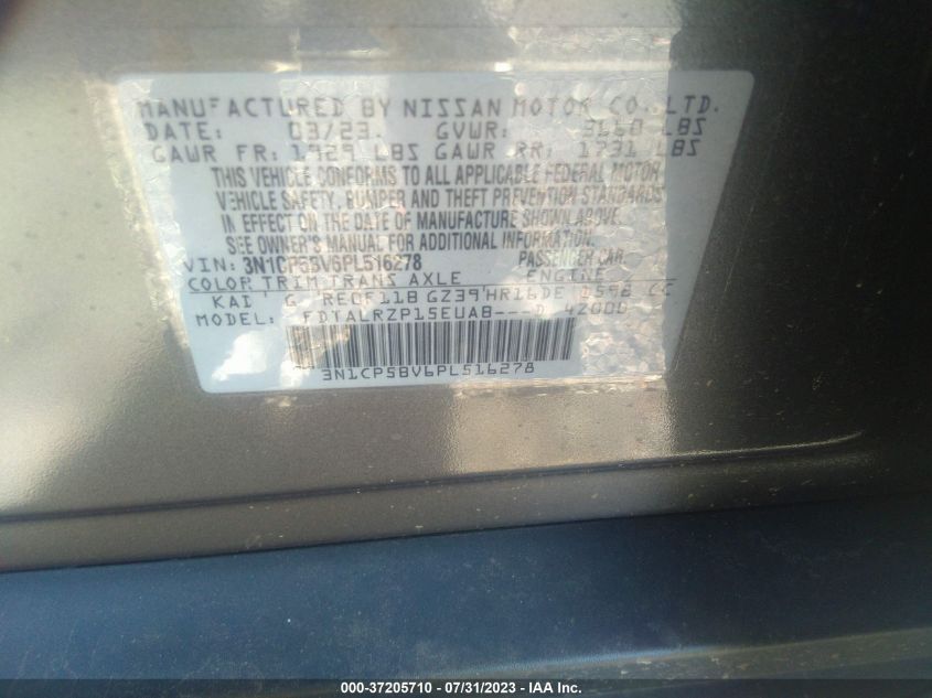 2023 NISSAN KICKS S - 3N1CP5BV6PL516278