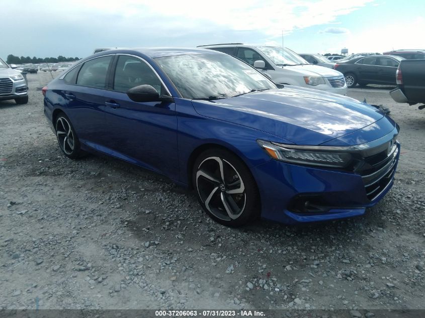 2021 HONDA ACCORD SEDAN SPORT - 1HGCV1F39MA066828