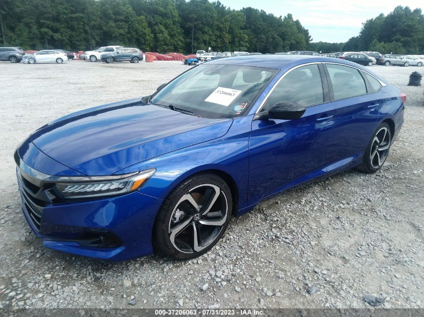 2021 HONDA ACCORD SEDAN SPORT - 1HGCV1F39MA066828