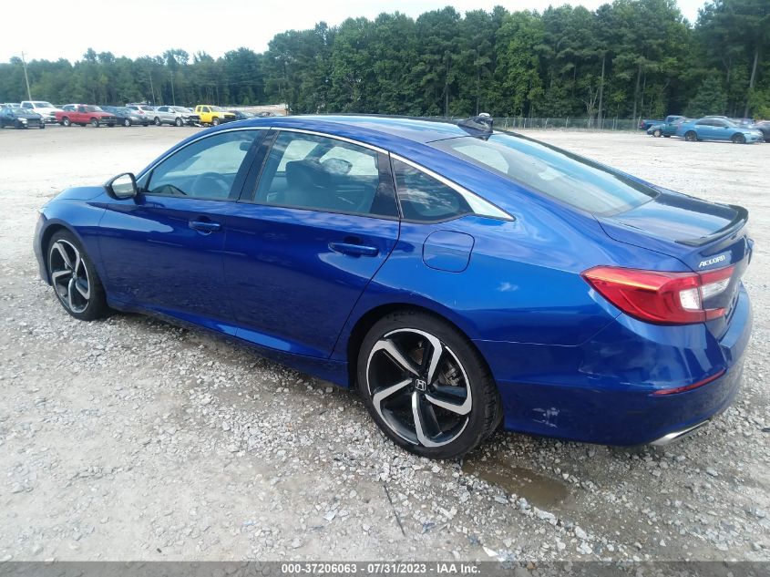 2021 HONDA ACCORD SEDAN SPORT - 1HGCV1F39MA066828