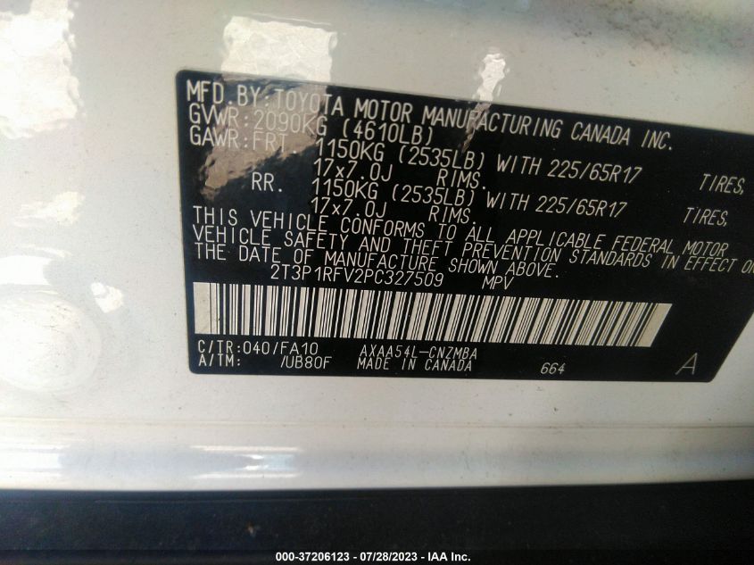 2023 TOYOTA RAV4 XLE/XLE PREMIUM - 2T3P1RFV2PC327509