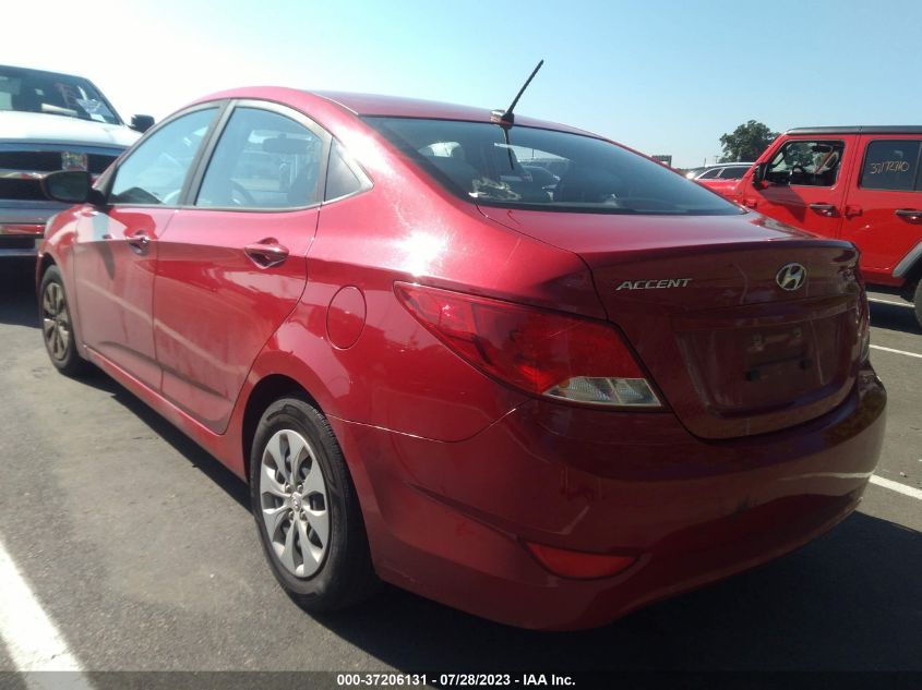 2017 HYUNDAI ACCENT SE - KMHCT4AEXHU298255