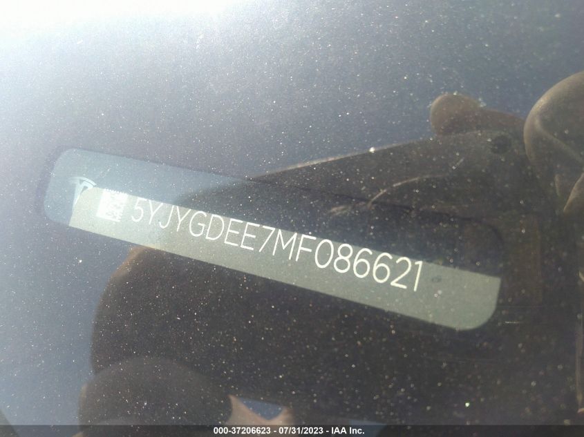 2021 TESLA MODEL Y LONG RANGE - 5YJYGDEE7MF086621