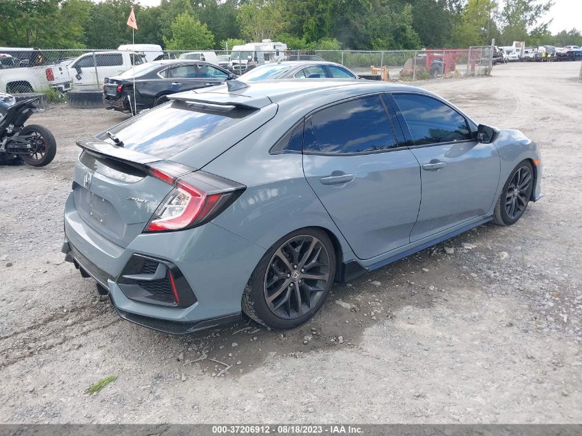 2021 HONDA CIVIC HATCHBACK SPORT - SHHFK7G47MU211806