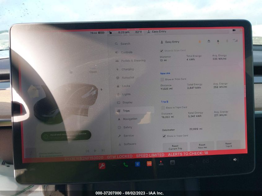 2022 TESLA MODEL 3 LONG RANGE - 5YJ3E1EB2NF153020