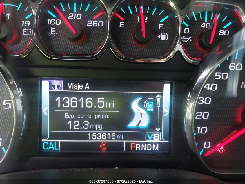2016 CHEVROLET SILVERADO 1500 LTZ - 3GCUKSEC9GG225016