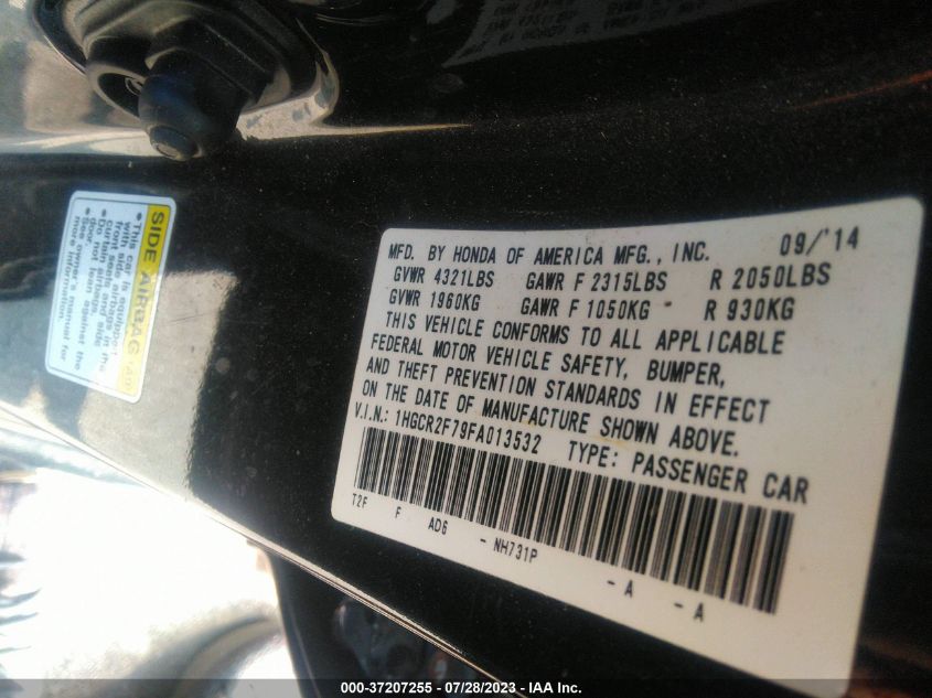2015 HONDA ACCORD SEDAN EX - 1HGCR2F79FA013532