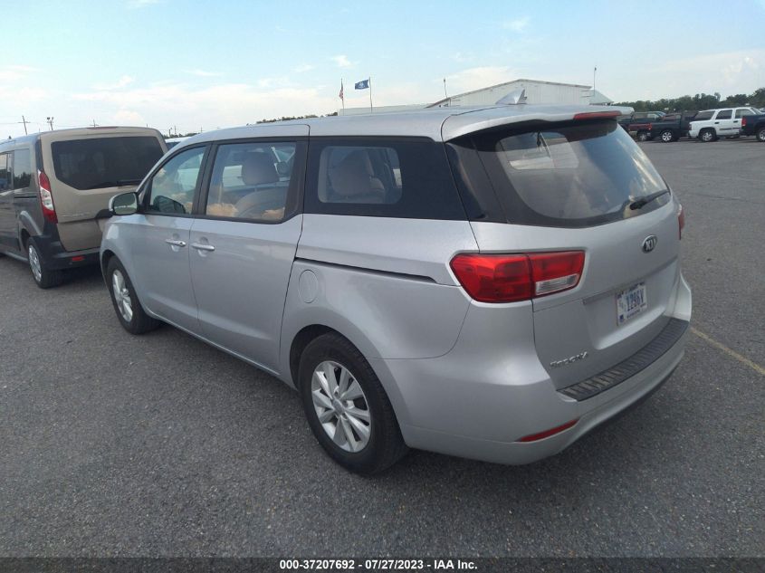 2018 KIA SEDONA L - KNDMA5C19J6404221