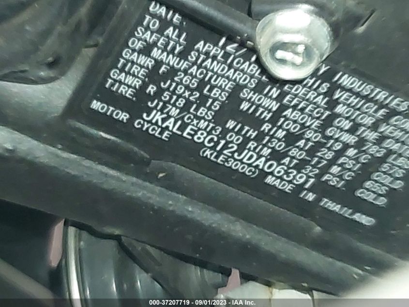 2018 KAWASAKI KLE300 C JKALE8C12JDA06391