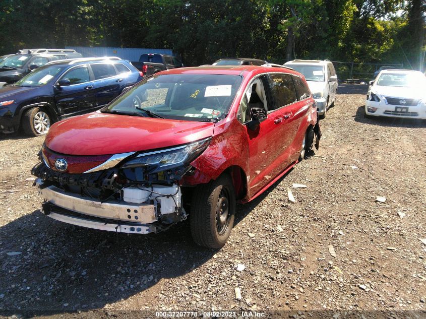 2022 TOYOTA SIENNA XLE - 5TDYSKFC4NS057638