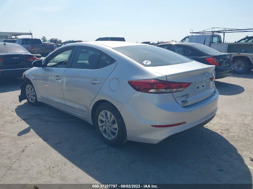 2018 HYUNDAI ELANTRA SE - KMHD74LF6JU628235