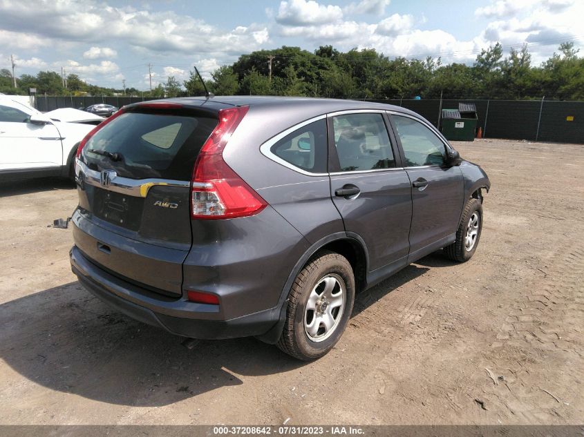 2016 HONDA CR-V LX - 5J6RM4H37GL126862