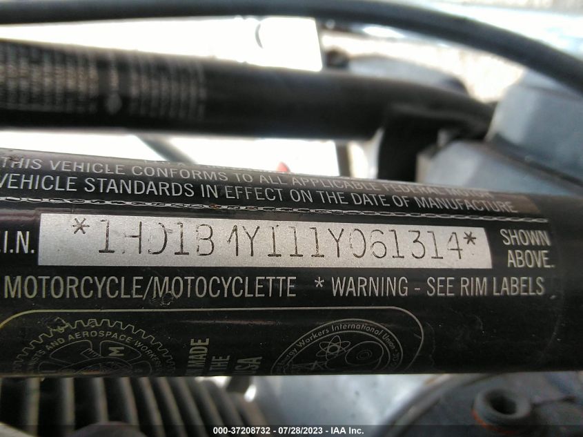 2001 HARLEY-DAVIDSON FLSTF 1HD1BMY111Y061314