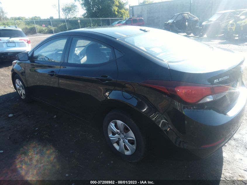 2016 HYUNDAI ELANTRA SE - 5NPDH4AE9GH672468