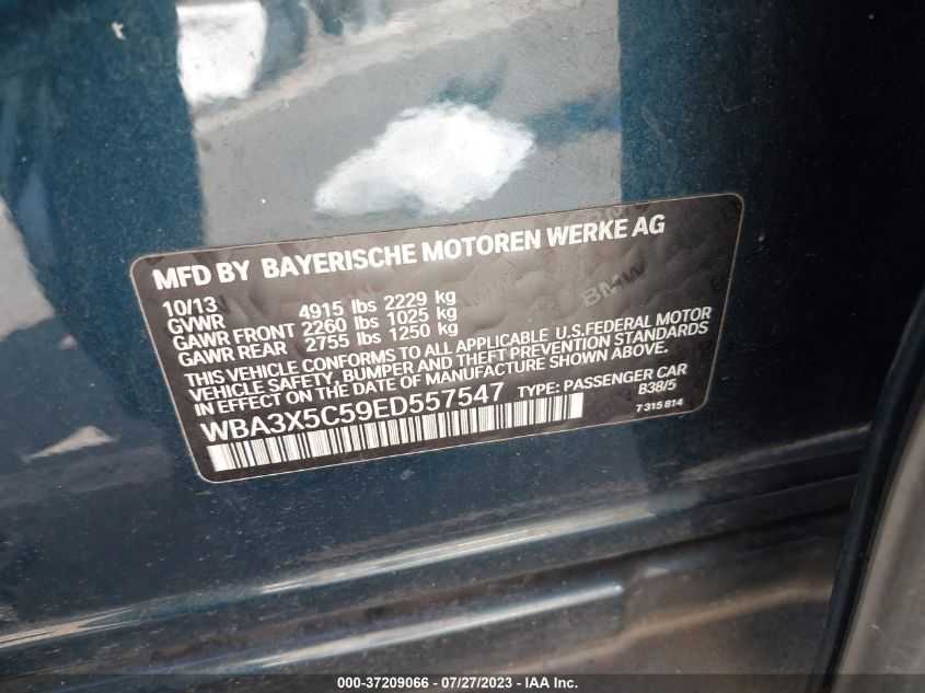 2014 BMW 328I GRAN TURISMO XDRIVE - WBA3X5C59ED557547
