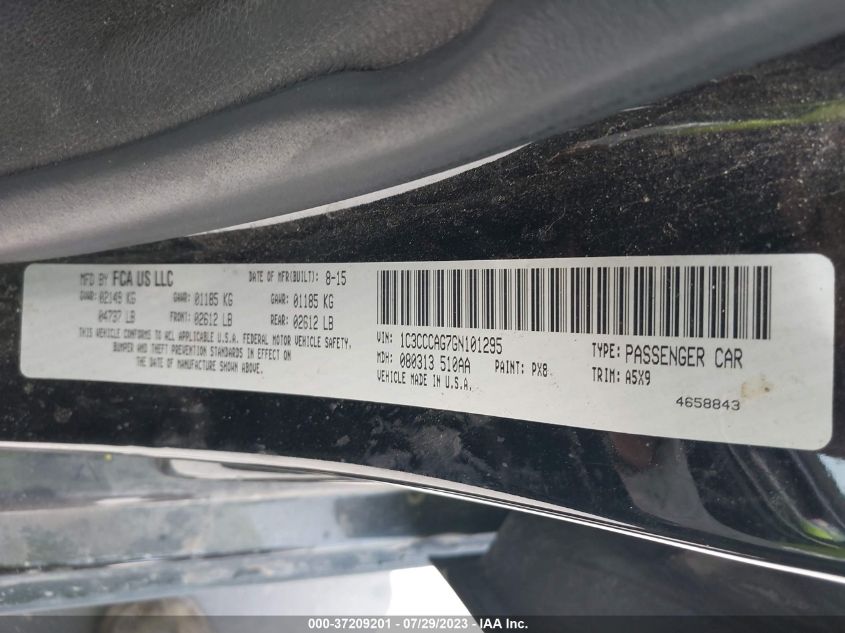 2016 CHRYSLER 200 LIMITED - 1C3CCCAG7GN101295