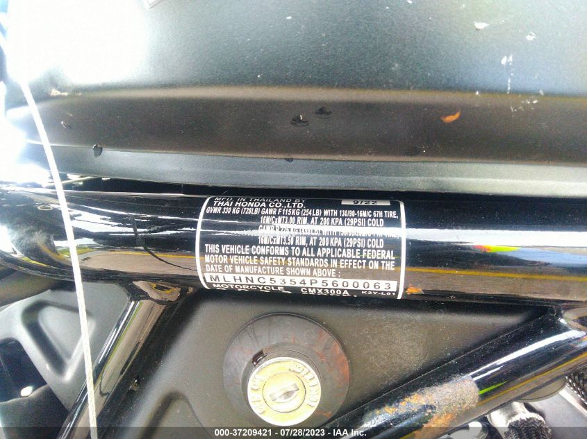 2023 HONDA CMX300 A - MLHNC5354P5600063