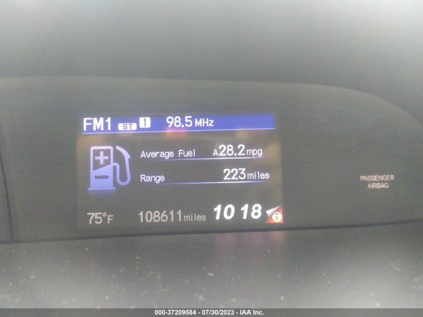 2013 HONDA CIVIC SDN LX - 2HGFB2F59DH525760