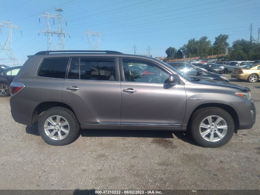 2013 TOYOTA HIGHLANDER HYBRID JTEBC3EH5D2014059