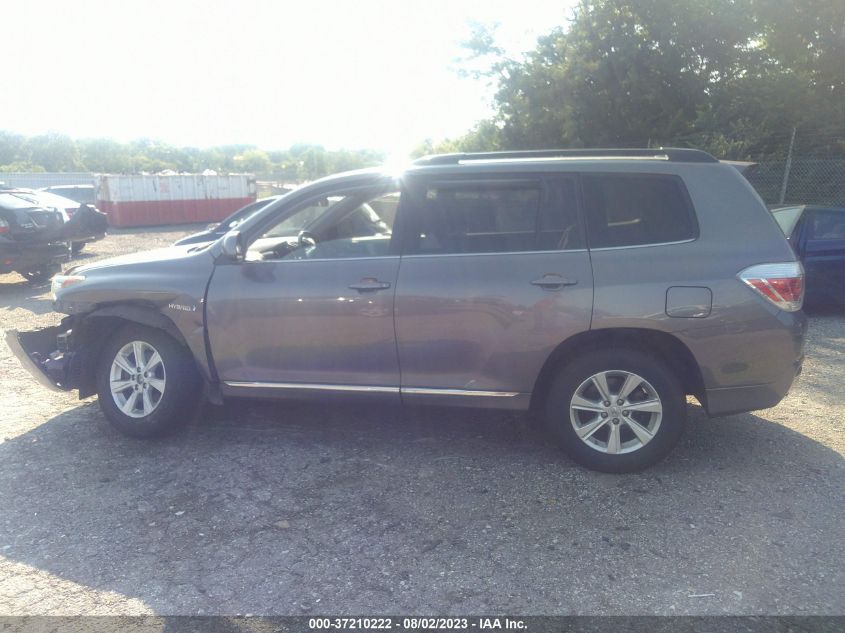 2013 TOYOTA HIGHLANDER HYBRID JTEBC3EH5D2014059