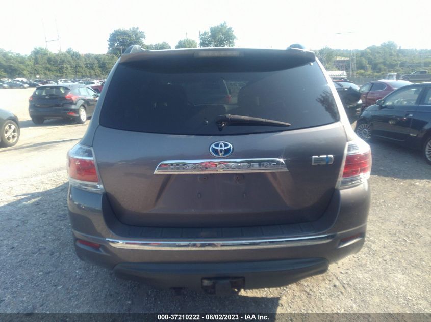 2013 TOYOTA HIGHLANDER HYBRID JTEBC3EH5D2014059