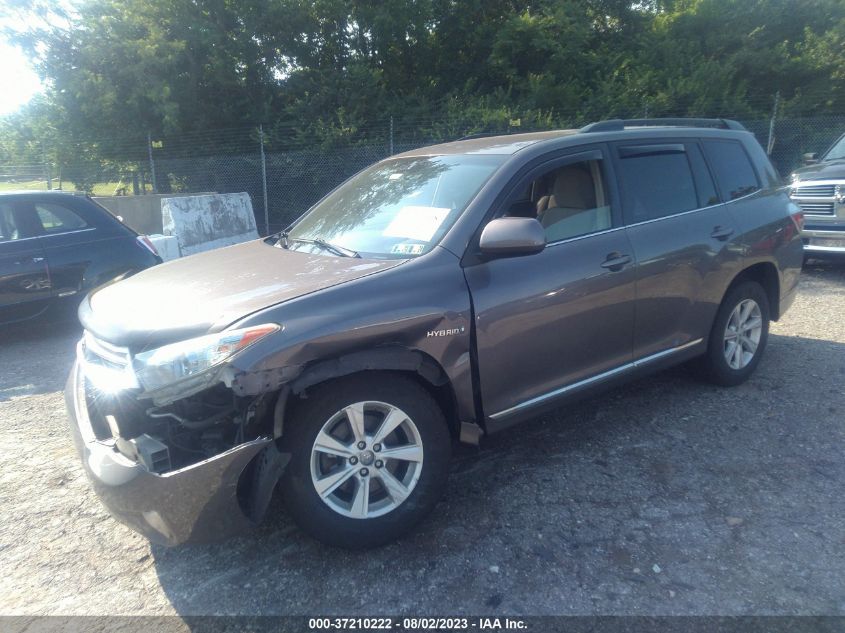 2013 TOYOTA HIGHLANDER HYBRID JTEBC3EH5D2014059