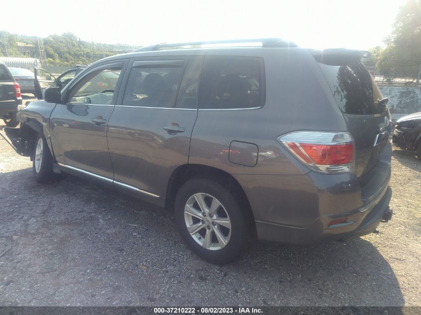 2013 TOYOTA HIGHLANDER HYBRID JTEBC3EH5D2014059