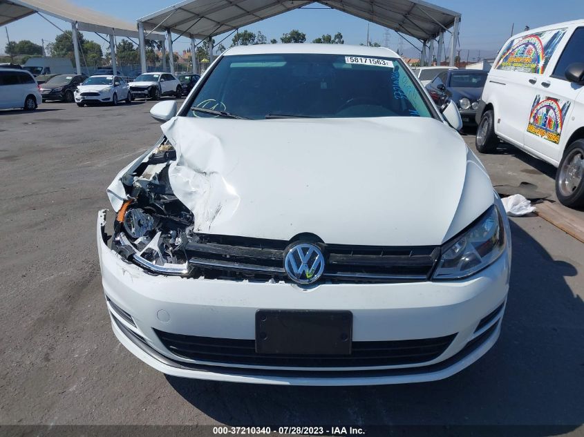 2016 VOLKSWAGEN GOLF S/SE/SEL - 3VW217AU6GM007233