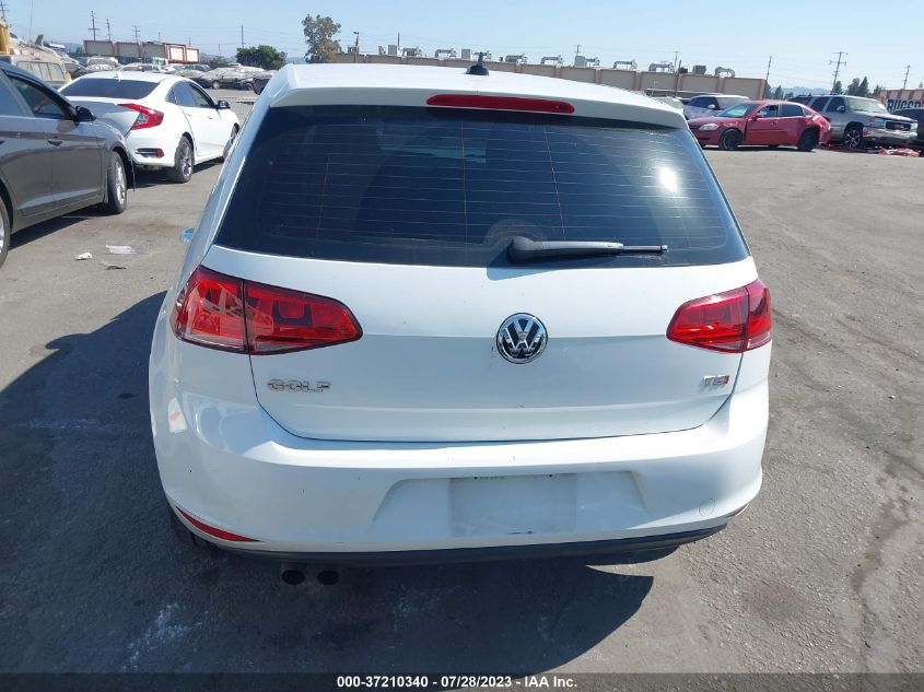 2016 VOLKSWAGEN GOLF S/SE/SEL - 3VW217AU6GM007233