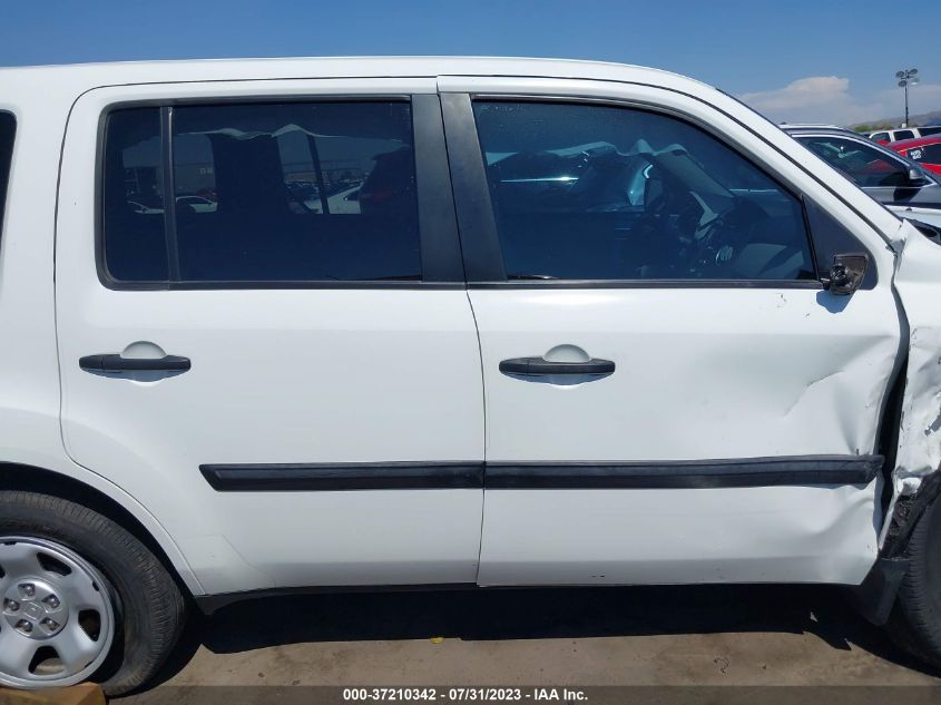 2015 HONDA PILOT LX - 5FNYF3H26FB016965