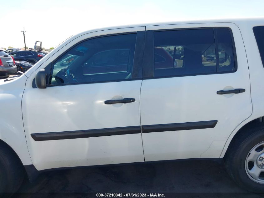 2015 HONDA PILOT LX - 5FNYF3H26FB016965