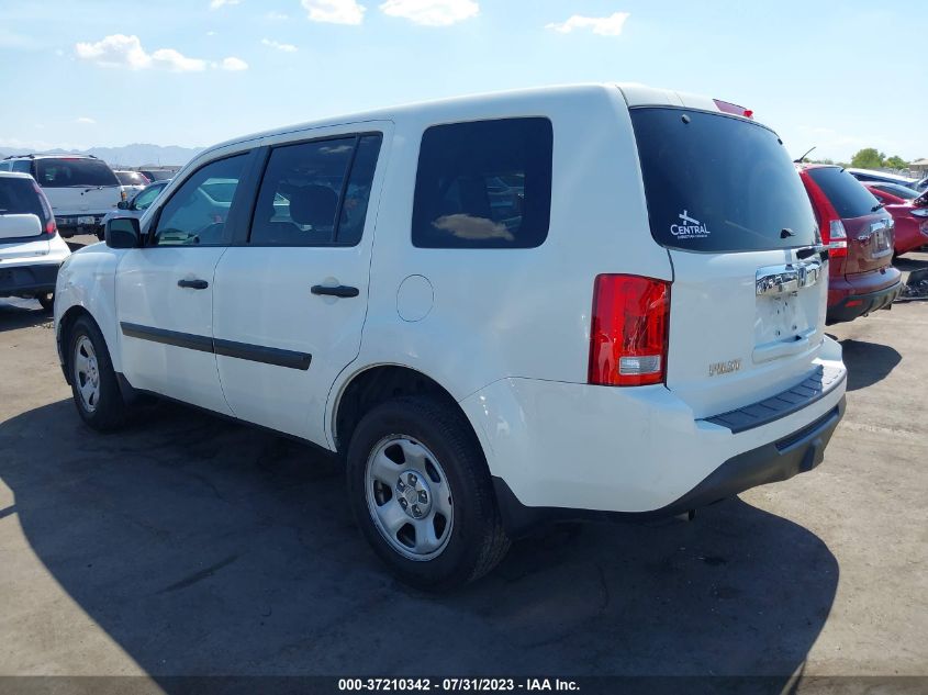 2015 HONDA PILOT LX - 5FNYF3H26FB016965