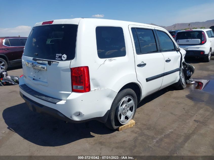 2015 HONDA PILOT LX - 5FNYF3H26FB016965