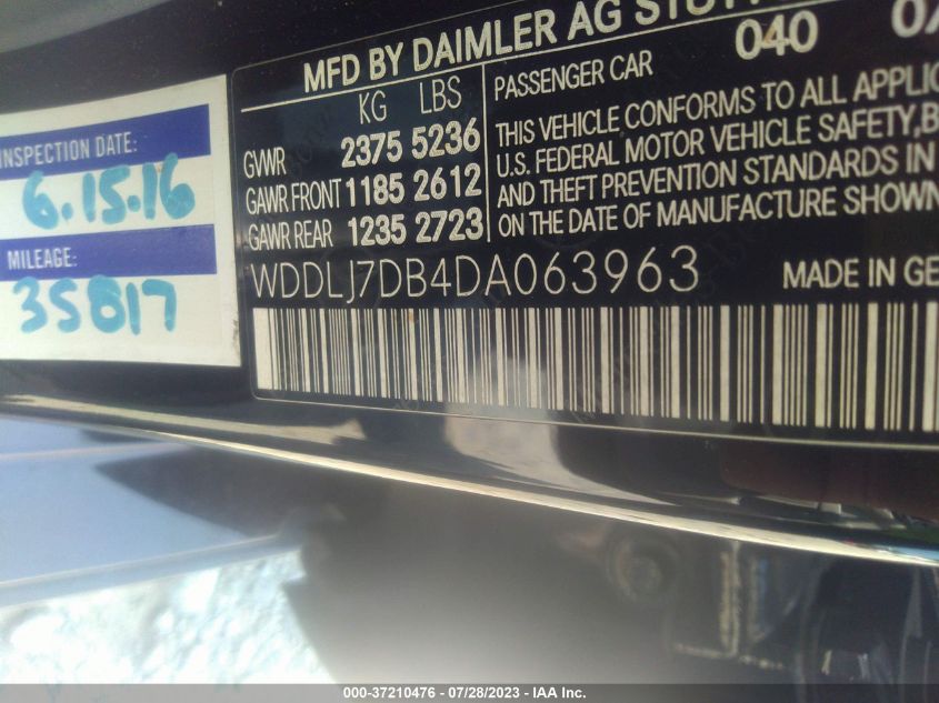 2013 MERCEDES-BENZ CLS-CLASS CLS 550 WDDLJ7DB4DA063963