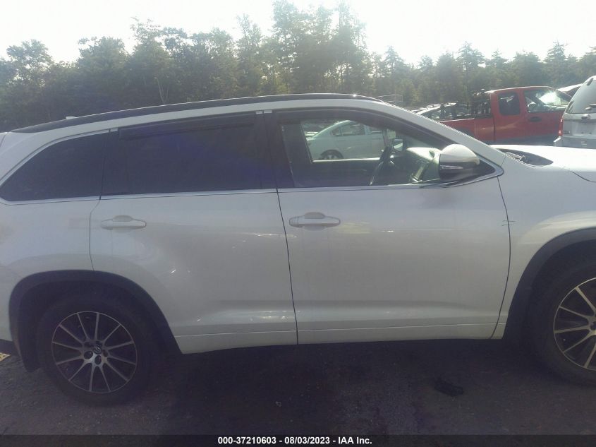 2017 TOYOTA HIGHLANDER XLE/SE - 5TDJZRFH2HS369303