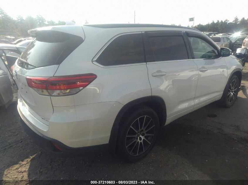 2017 TOYOTA HIGHLANDER XLE/SE - 5TDJZRFH2HS369303