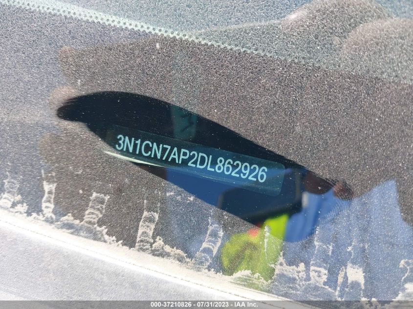 2013 NISSAN VERSA S/S PLUS/SV/SL - 3N1CN7AP2DL862926