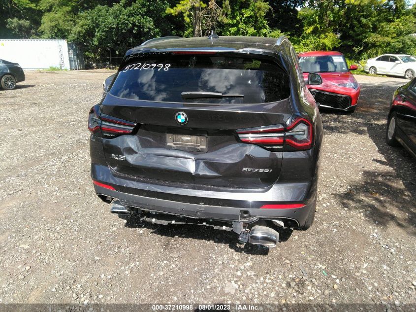 2022 BMW X3 XDRIVE30I - 5UX53DP08N9M67856