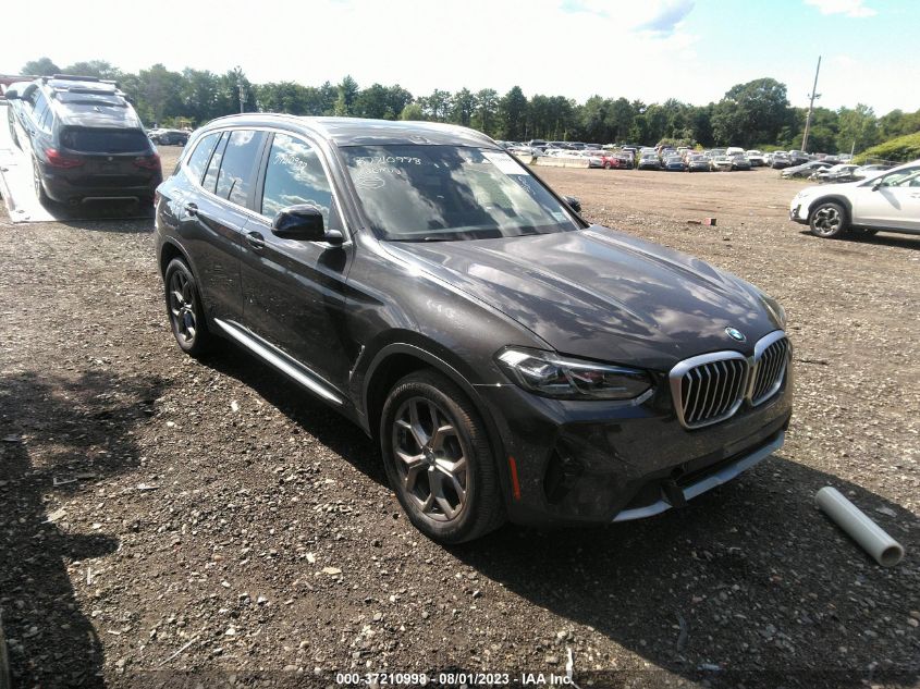 2022 BMW X3 XDRIVE30I - 5UX53DP08N9M67856