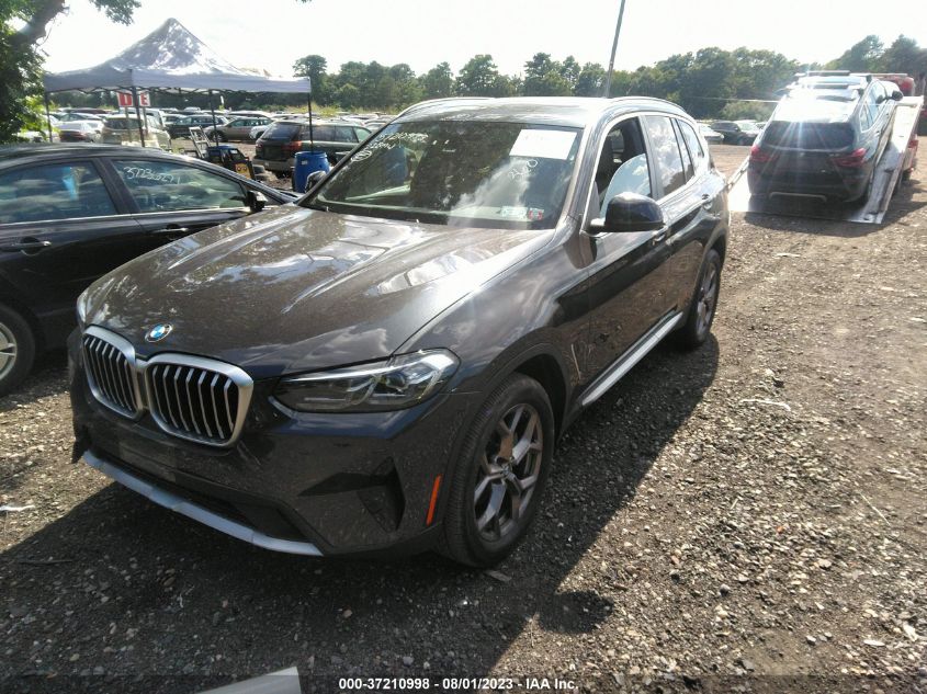 2022 BMW X3 XDRIVE30I - 5UX53DP08N9M67856